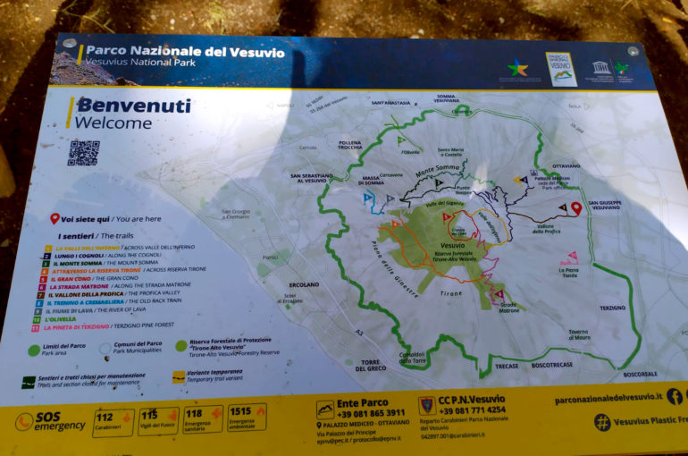 Segnaletica Parco Nazionale del Vesuvio